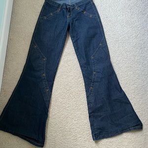 Low Rise Flare Jeans